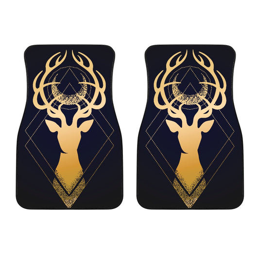 Gold Deer Car Floor Mats