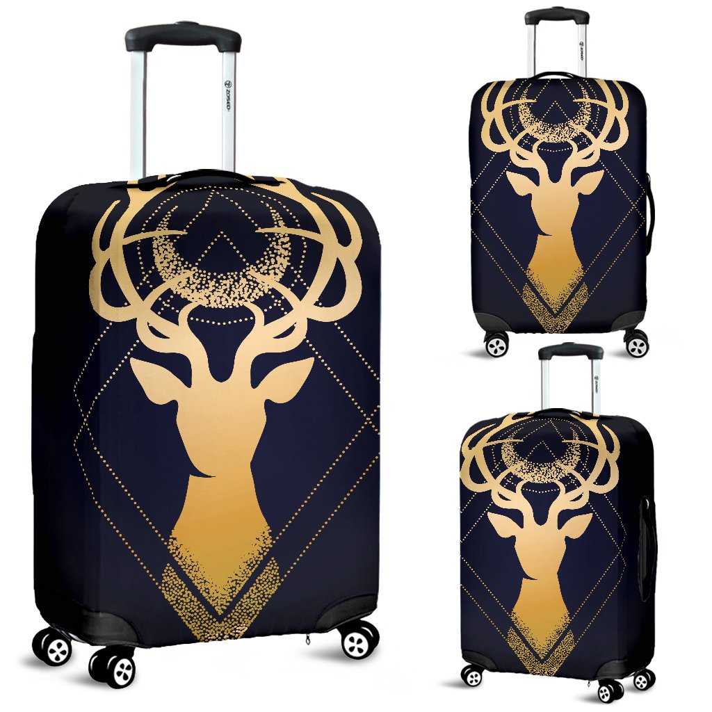 Gold Deer Luggage Cover Protector
