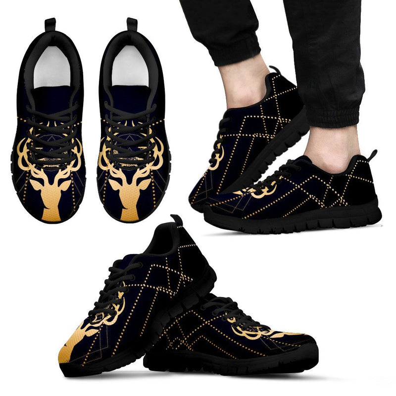 Gold Deer Men Sneakers