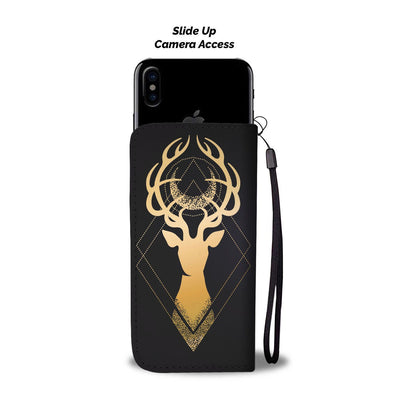 Gold Deer Wallet Phone Case