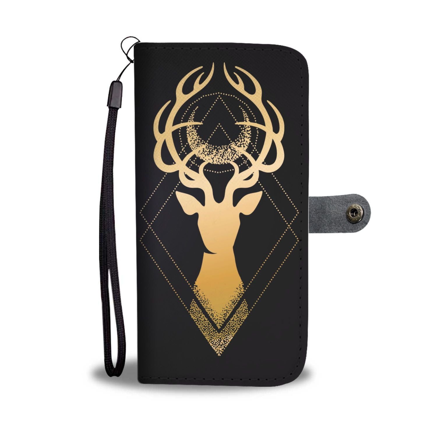 Gold Deer Wallet Phone Case