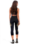 Gold Deer Women Capris