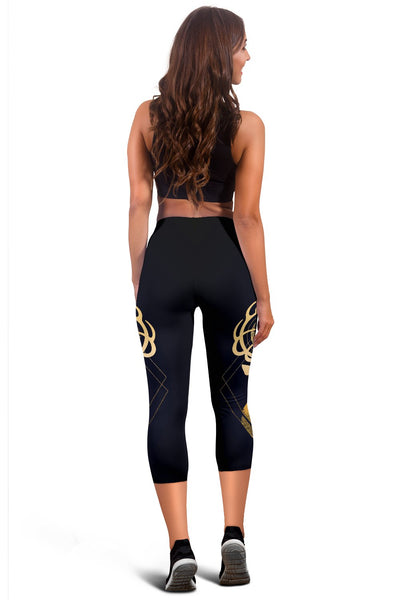 Gold Deer Women Capris