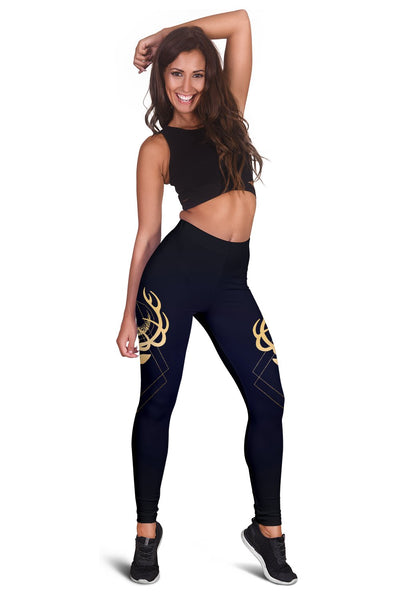 Gold Deer Women Leggings