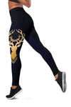 Gold Deer Women Leggings