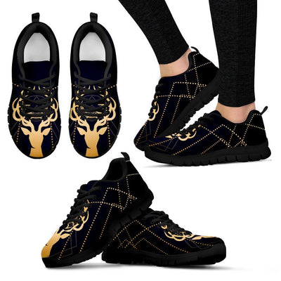 Gold Deer Women Sneakers