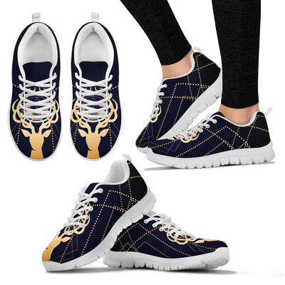 Gold Deer Women Sneakers