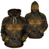 Gold Dragonfly Mandala All Over Print Hoodie