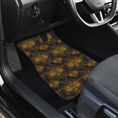 Gold Dragonfly Mandala Car Floor Mats