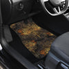 Gold Dragonfly Mandala Front and Back Car Floor Mats