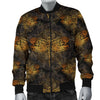 Gold Dragonfly Mandala Men Casual Bomber Jacket