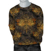 Gold Dragonfly Mandala Men Crewneck Sweatshirt