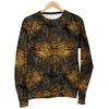 Gold Dragonfly Mandala Men Crewneck Sweatshirt