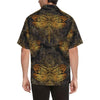 Gold Dragonfly Mandala Men Hawaiian Shirt