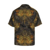 Gold Dragonfly Mandala Men Hawaiian Shirt