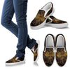 Gold Dragonfly Mandala Men Slip On Shoes