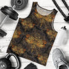 Gold Dragonfly Mandala Men Tank Top