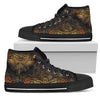 Gold Dragonfly Mandala Women High Top Shoes