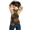 Gold Dragonfly Mandala Women Racerback Tank Top