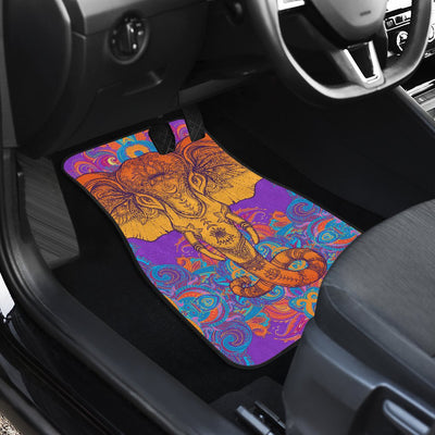 Gold Elephant Indian Car Floor Mats