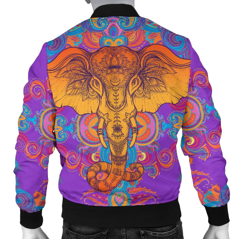 Gold Elephant Indian Men Casual Bomber Jacket