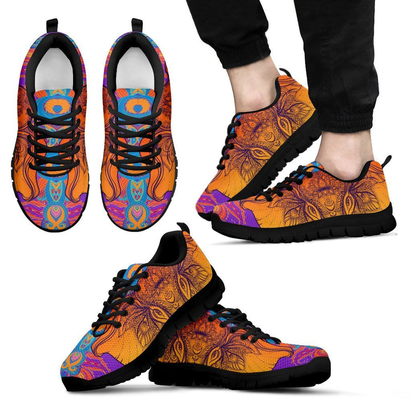 Gold Elephant Indian Men Sneakers