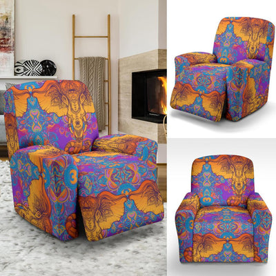 Gold Elephant Indian Recliner Slipcover-JORJUNE.COM