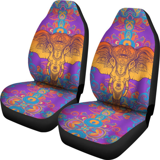 Gold Elephant Indian Universal Fit Car Seat Covers