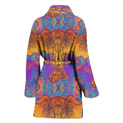 Gold Elephant Indian Women Bath Robe