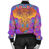 Gold Elephant Indian Women Casual Bomber Jacket