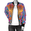 Gold Elephant Indian Women Casual Bomber Jacket