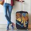 Gold Elephant Lotus Luggage Cover Protector