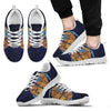 Gold Elephant Lotus Men Sneakers