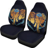 Gold Elephant Lotus Universal Fit Car Seat Covers
