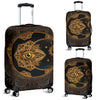 Gold Eye Sun Moon Mandala Luggage Cover Protector