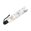 Gold Geometric Line Marble Automatic Foldable Umbrella