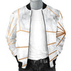 Gold Geometric Line Marble Men Casual Bomber Jacket