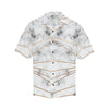 Gold Geometric Line Marble Men Hawaiian Shirt