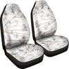 Gold Geometric Line Marble Universal Fit Car Seat Covers