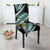 Gold Glitter Cyan Tropical Palm Leaves Dining Chair Slipcover-JORJUNE.COM