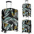 Gold Glitter Cyan Tropical Palm Leaves Luggage Protective Cover