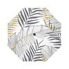 Gold Glitter Tropical Palm Automatic Foldable Umbrella