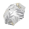 Gold Glitter Tropical Palm Automatic Foldable Umbrella