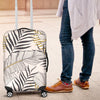 Gold Glitter Tropical Palm Leaves Luggage Protective Cover