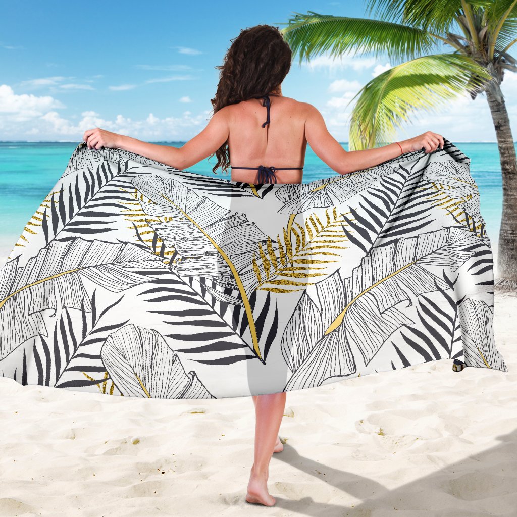 Vestido Pareo Hawaiano Negro Liso Para Luau, Crucero