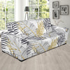 Gold Glitter Tropical Palm Leaves Sofa Slipcover-JORJUNE.COM