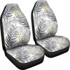 Gold Glitter Tropical Palm Leaves Universal Fit Car Seat Covers