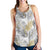 Gold Glitter Tropical Palm Leaves Women Racerback Tank Top