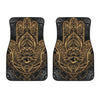 Gold Hansa Hand Mandala Car Floor Mats