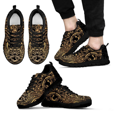 Gold Hansa Hand Mandala Men Sneakers